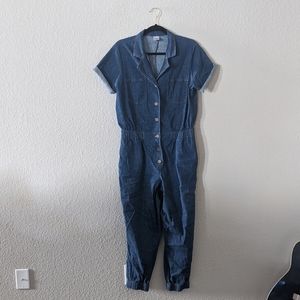 No Boundaries Denim Jumpsuit / Romper
